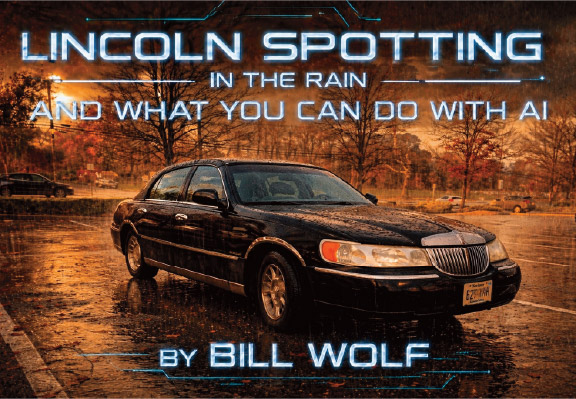 Lincoln Spotting in the Rain